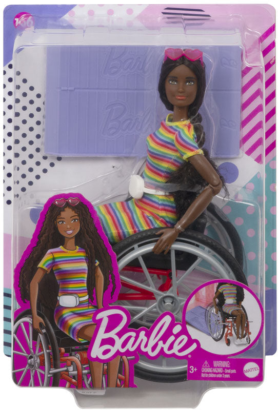 BARBIE WHEELCHAIR DOLL BRUNETTE