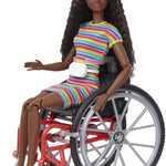 BARBIE WHEELCHAIR DOLL BRUNETTE