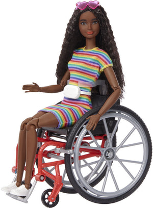 BARBIE WHEELCHAIR DOLL BRUNETTE