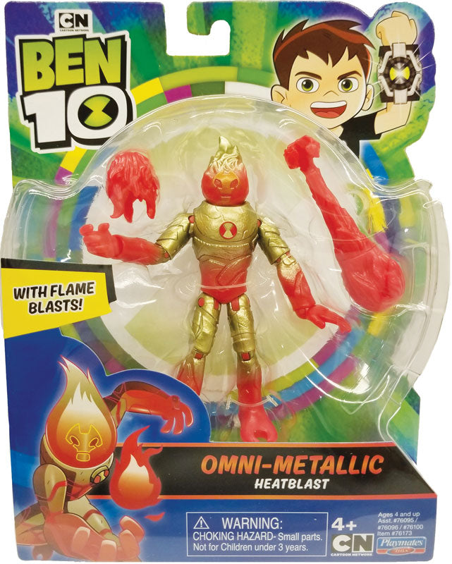 BEN 10 ACTION FIGURES METALLIC THEME - HEATBLAST