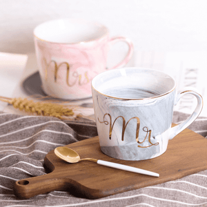 Mr/Mrs Couple Marble Mug