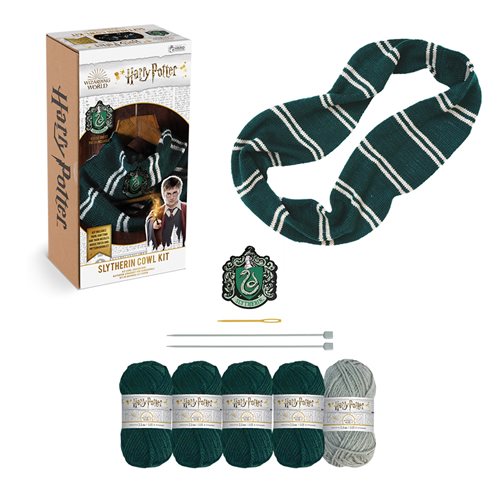 Harry Potter Wizarding World Collection Slytherin Cowl Scarf Knitting Kit