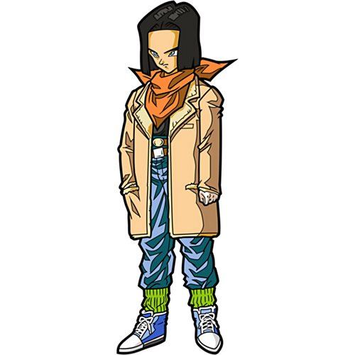 Dragon Ball GT Android 17 FiGPiN Classic 3-Inch Enamel Pin - FiGPiN Exclusive