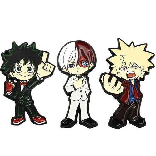 My Hero Academia Chibi Character Pin 3-Pack