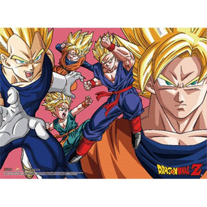 Dragon Ball Z Saiyan Group Wall Scroll