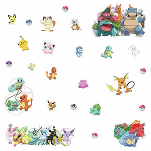 Pokemon Favorite Character Peel and Stick Wall Decals