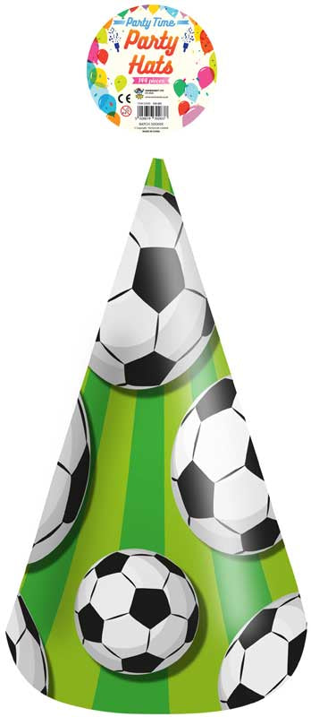 144 HAT CONES - FOOTBALL 16.5CM