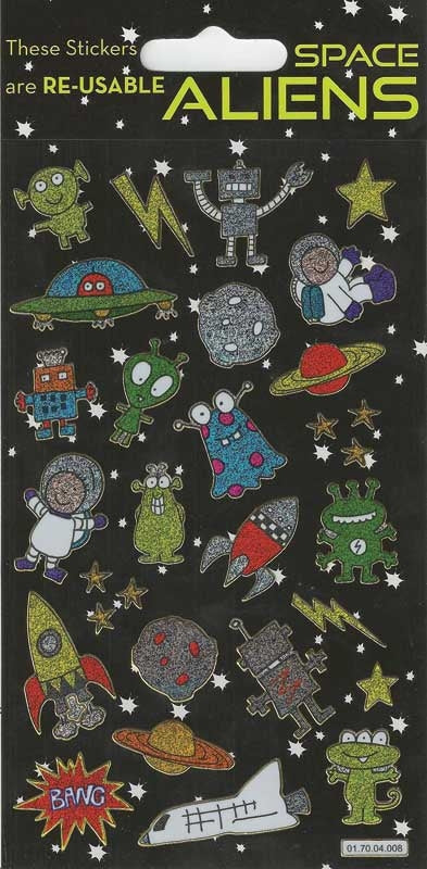 ALIENS THEMED STICKERS