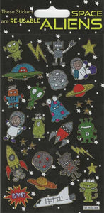 ALIENS THEMED STICKERS